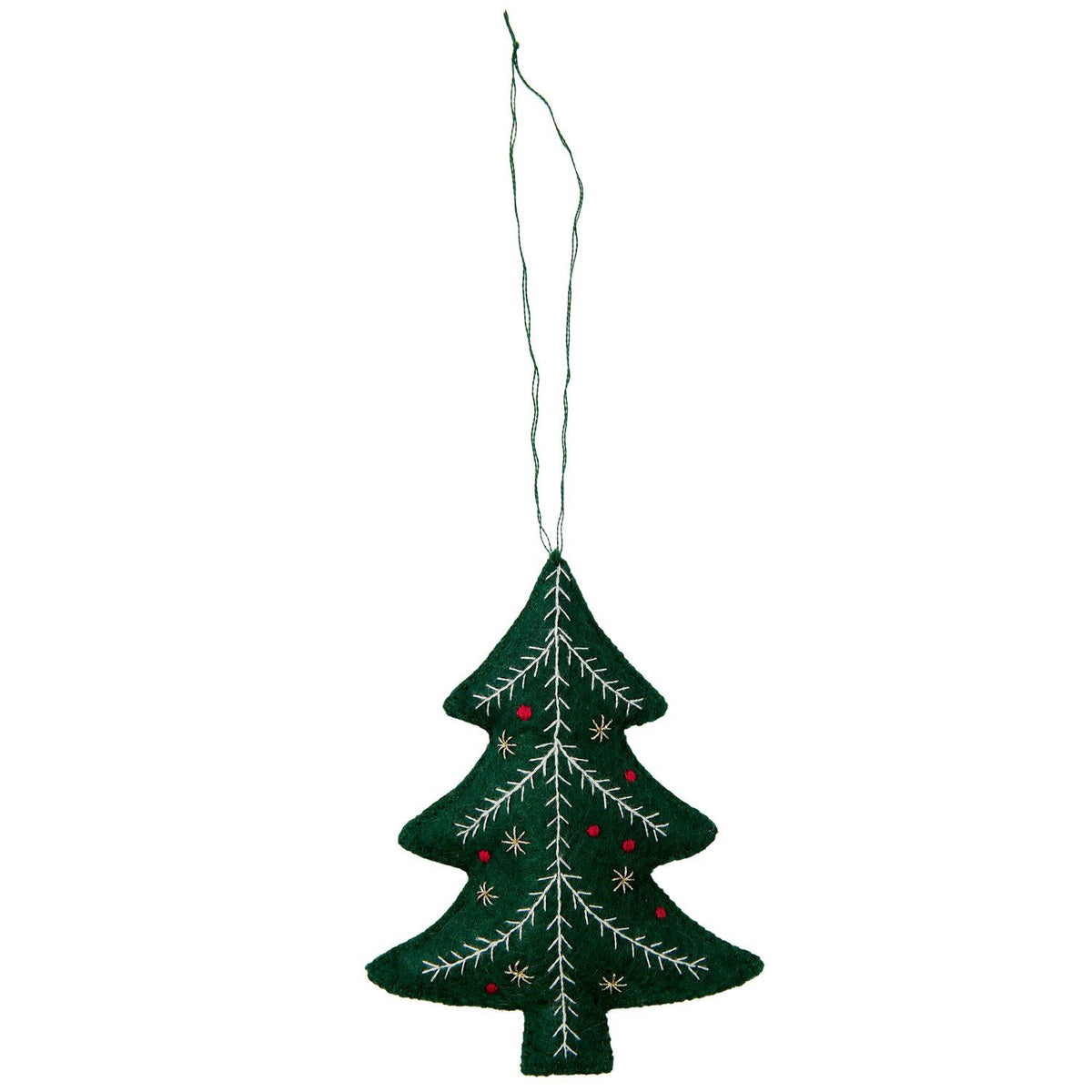 Kit de bordado · Adorno de fieltro Árbol de Navidad