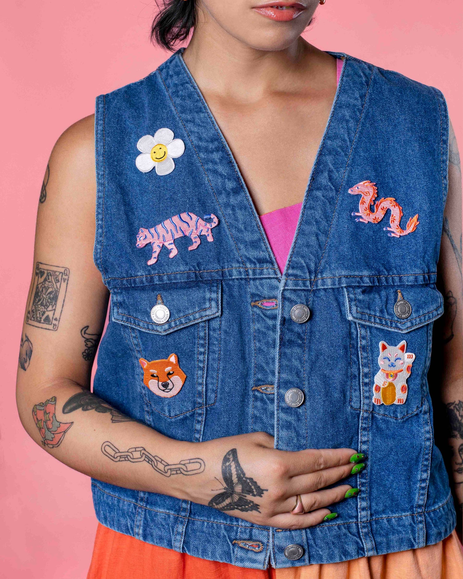 Parche Termoadhesivo de margaritas