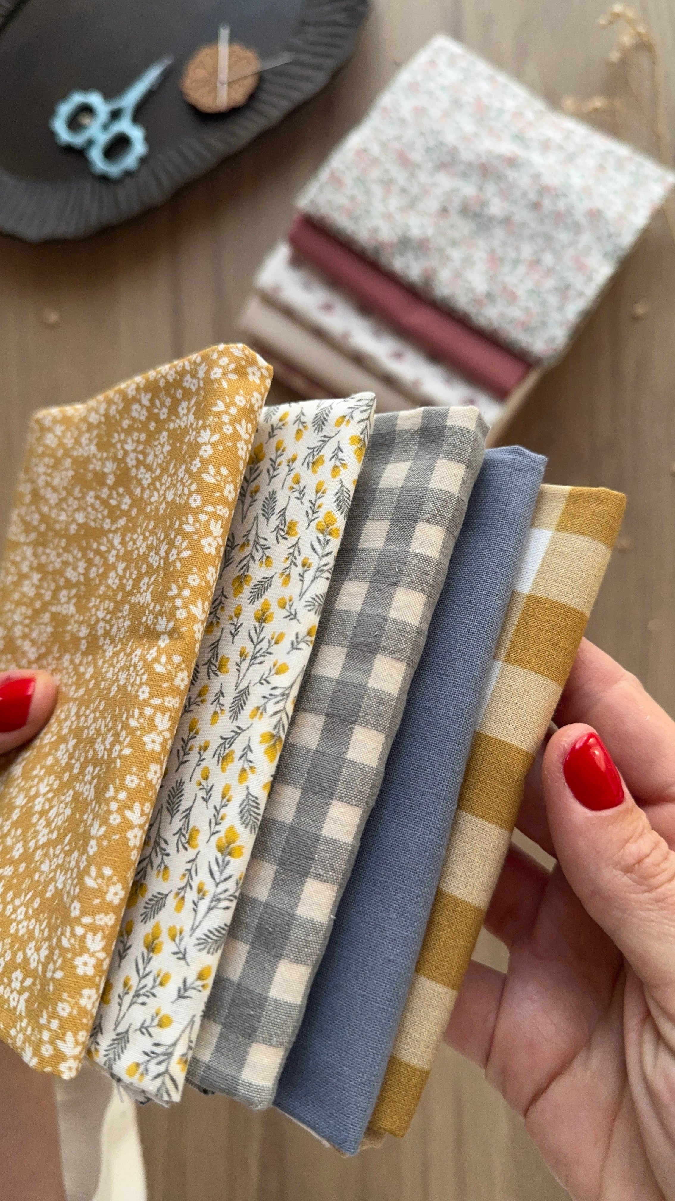 Pack de telas 5 Fat Quarters- Haze