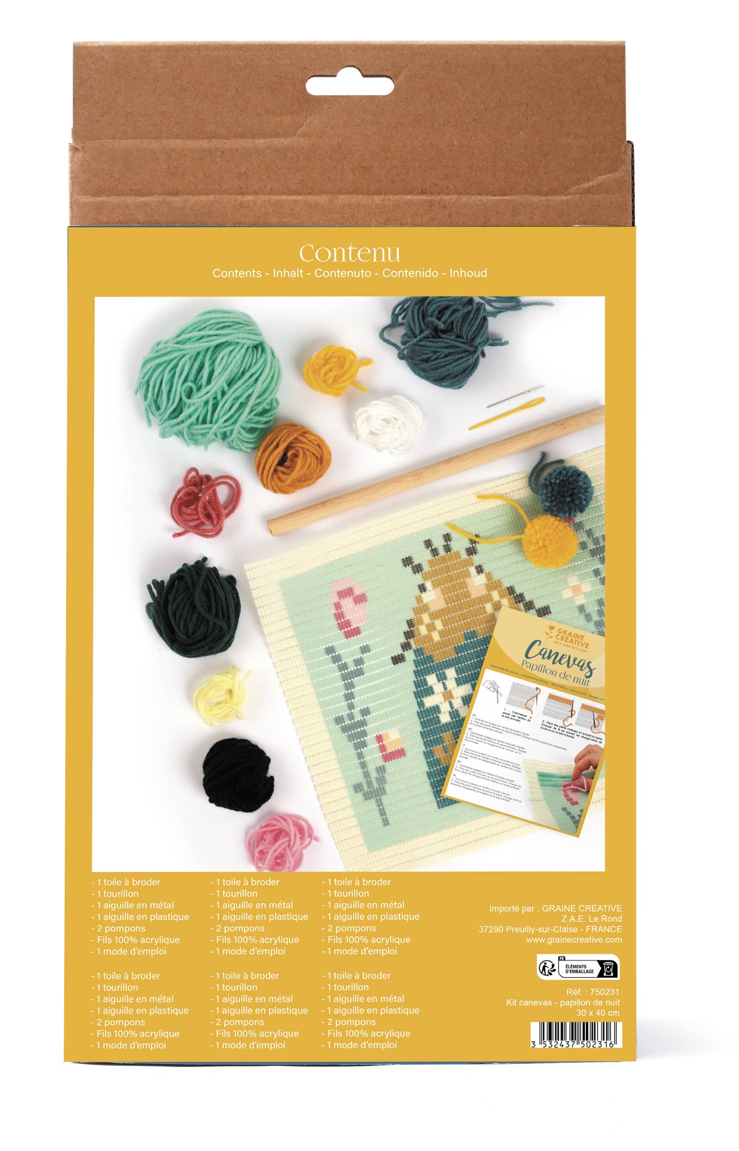 Kit de Tapiz DIY Polilla