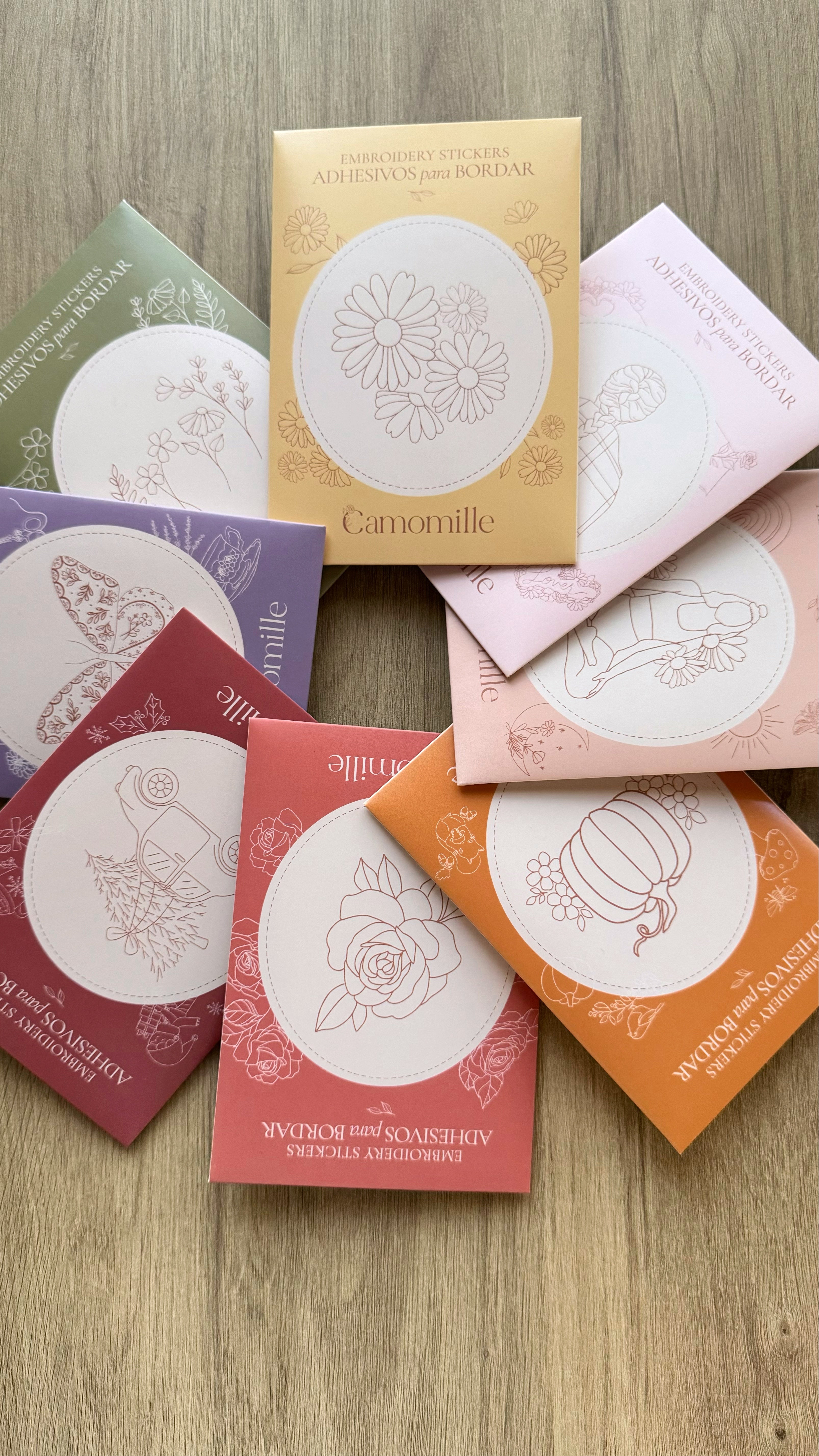 Stickers with Flower Stripe design