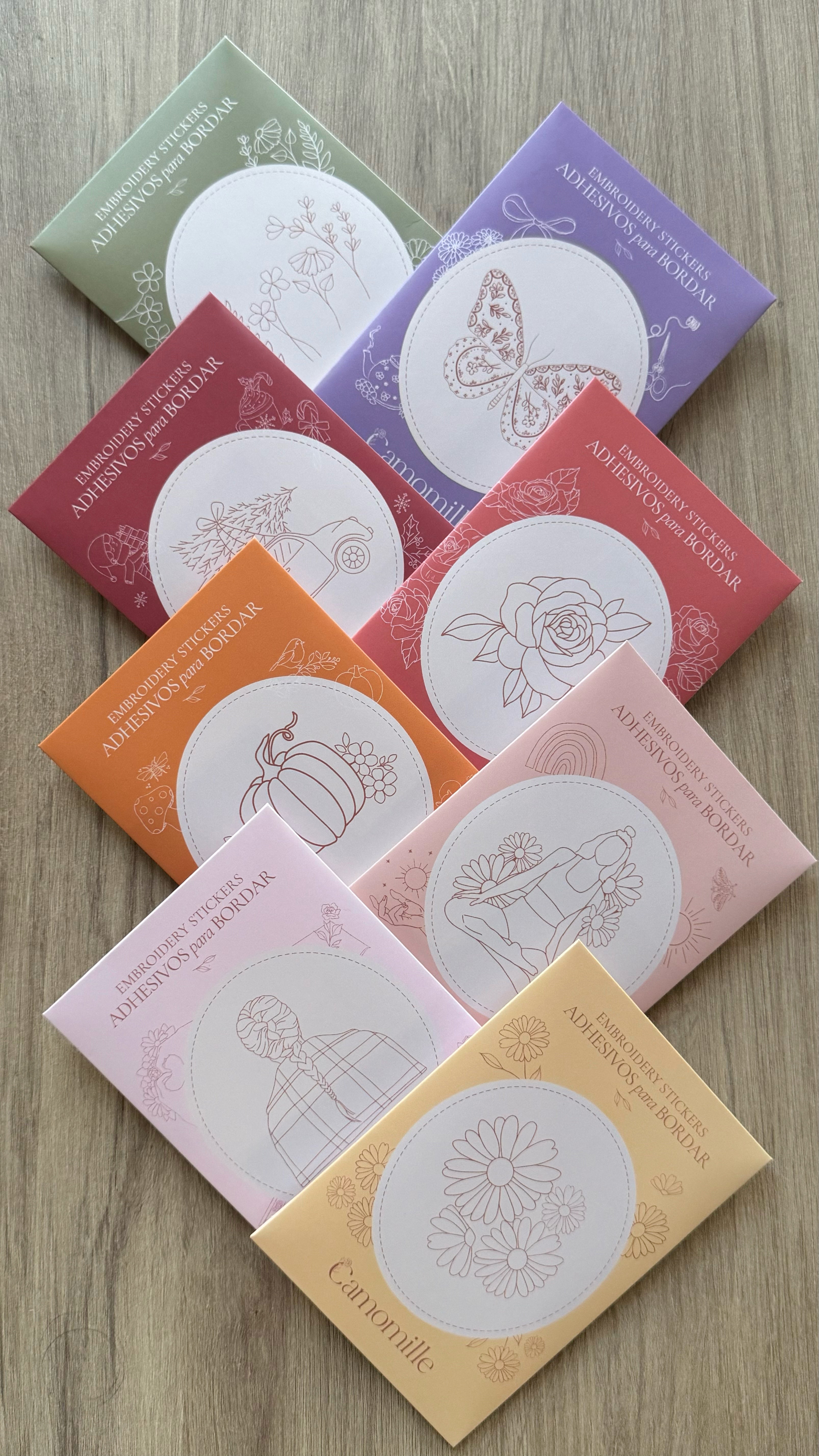 Stickers with Flower Stripe design