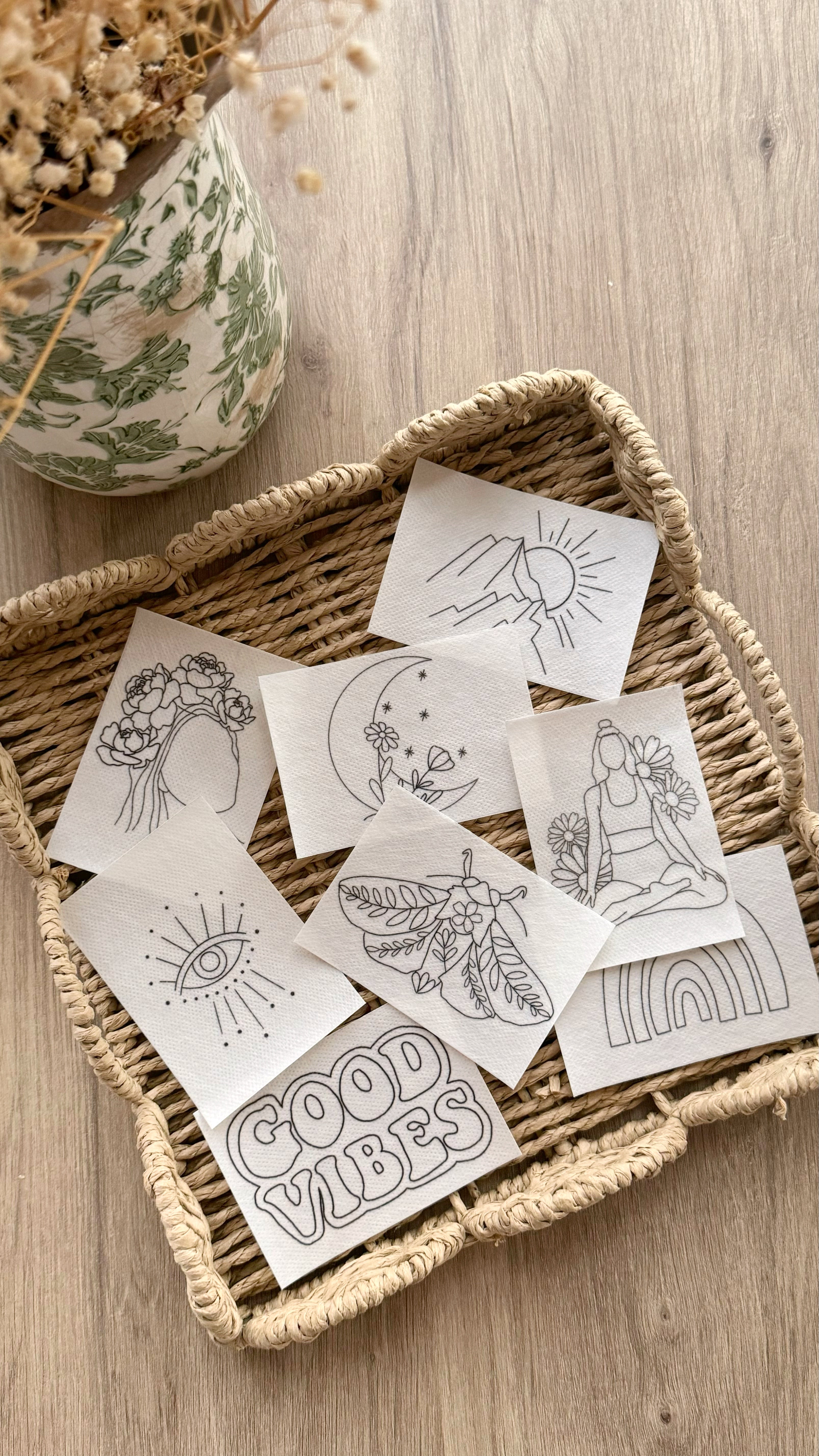 Stickers with Boho design