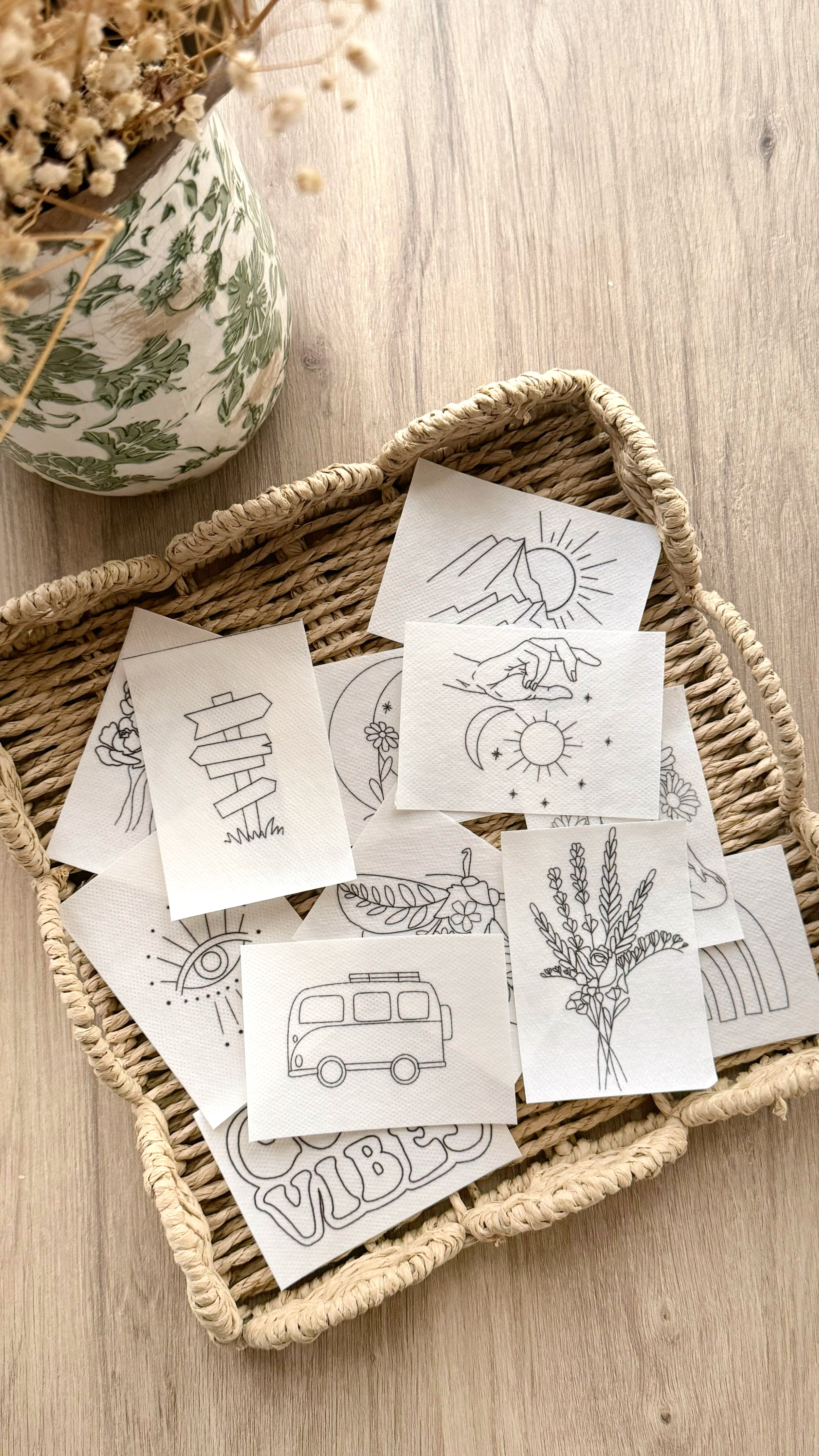 Stickers with Boho design