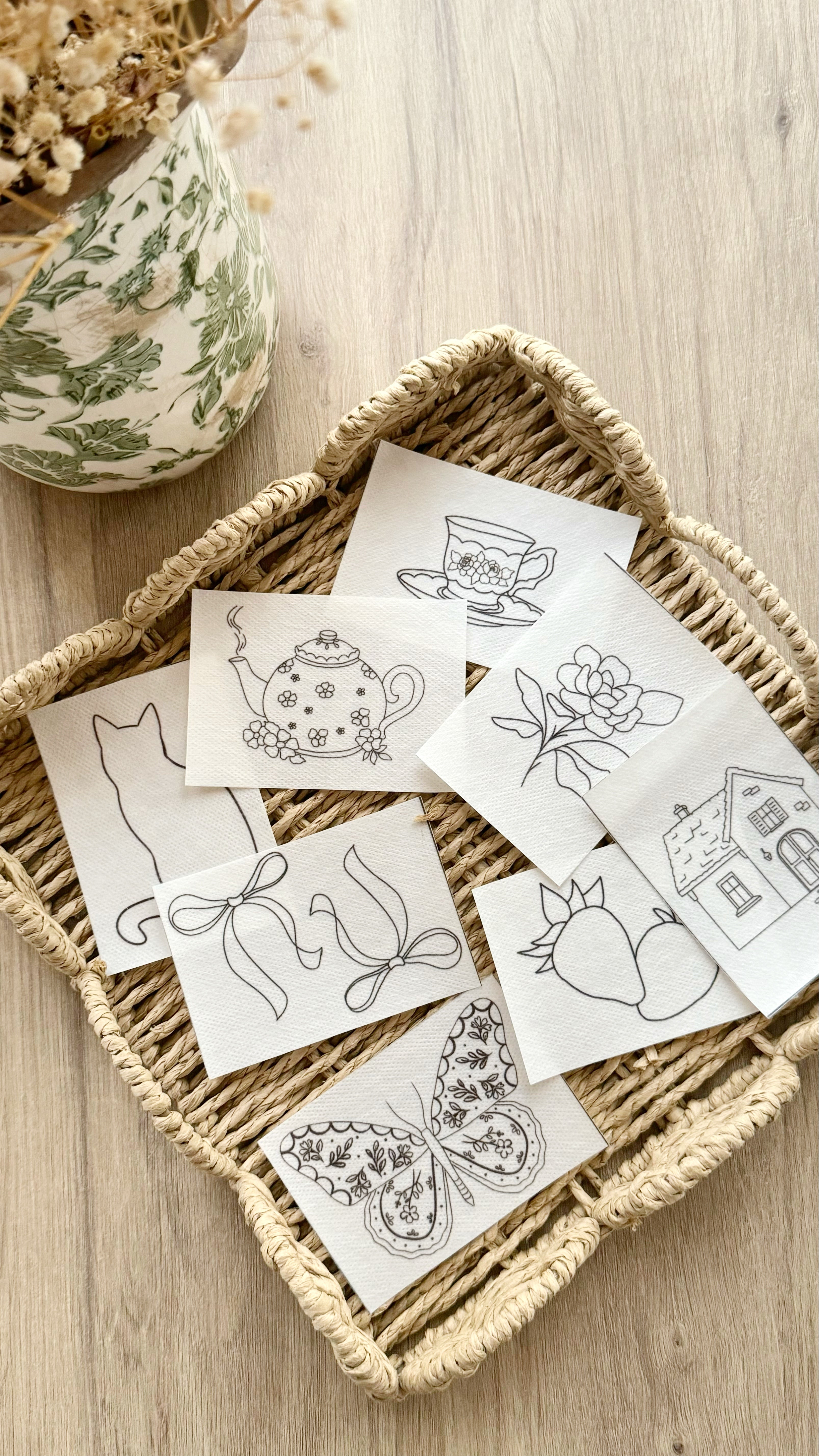 Stickers with Flowers design