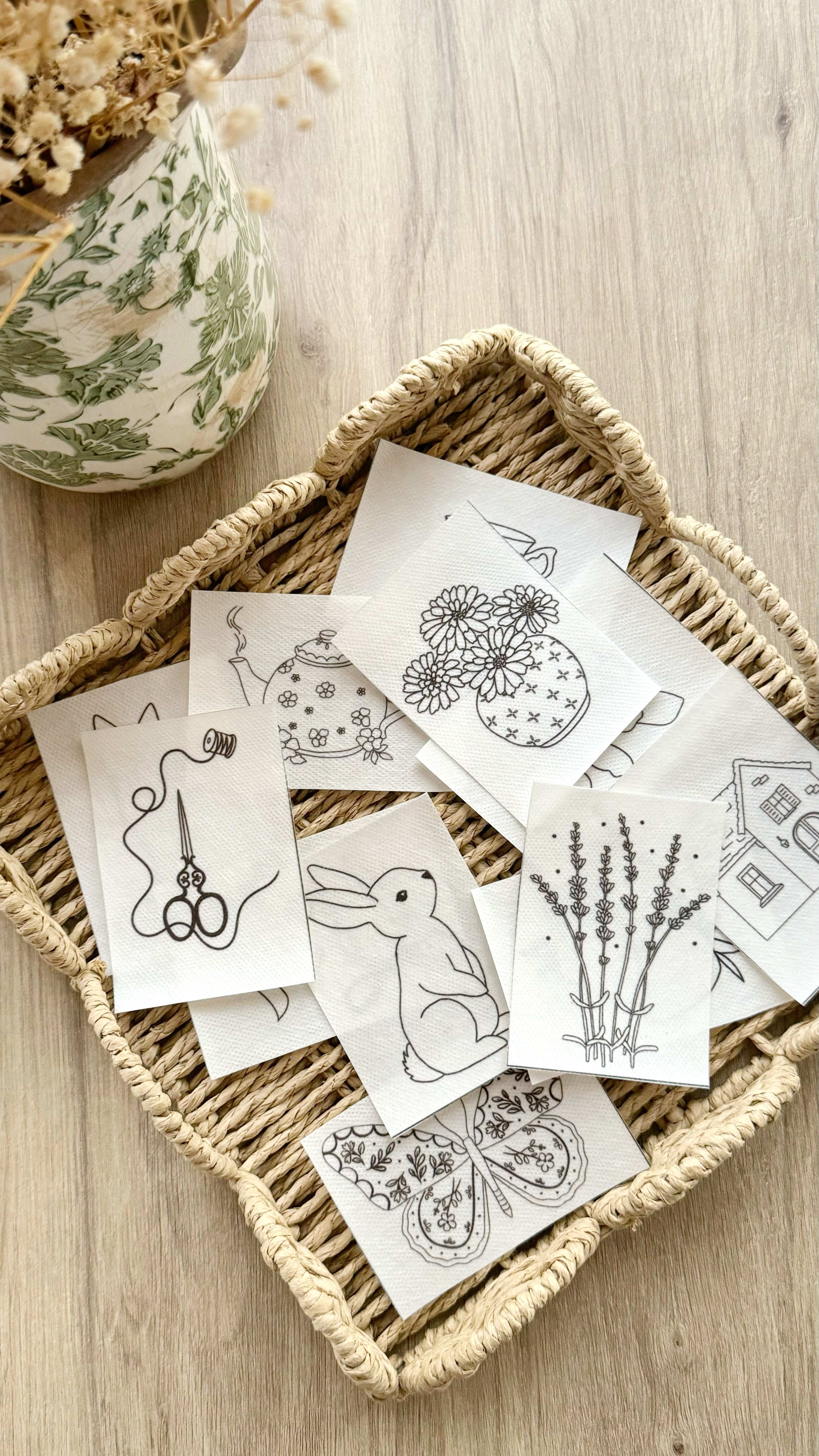 Stickers with Flowers design