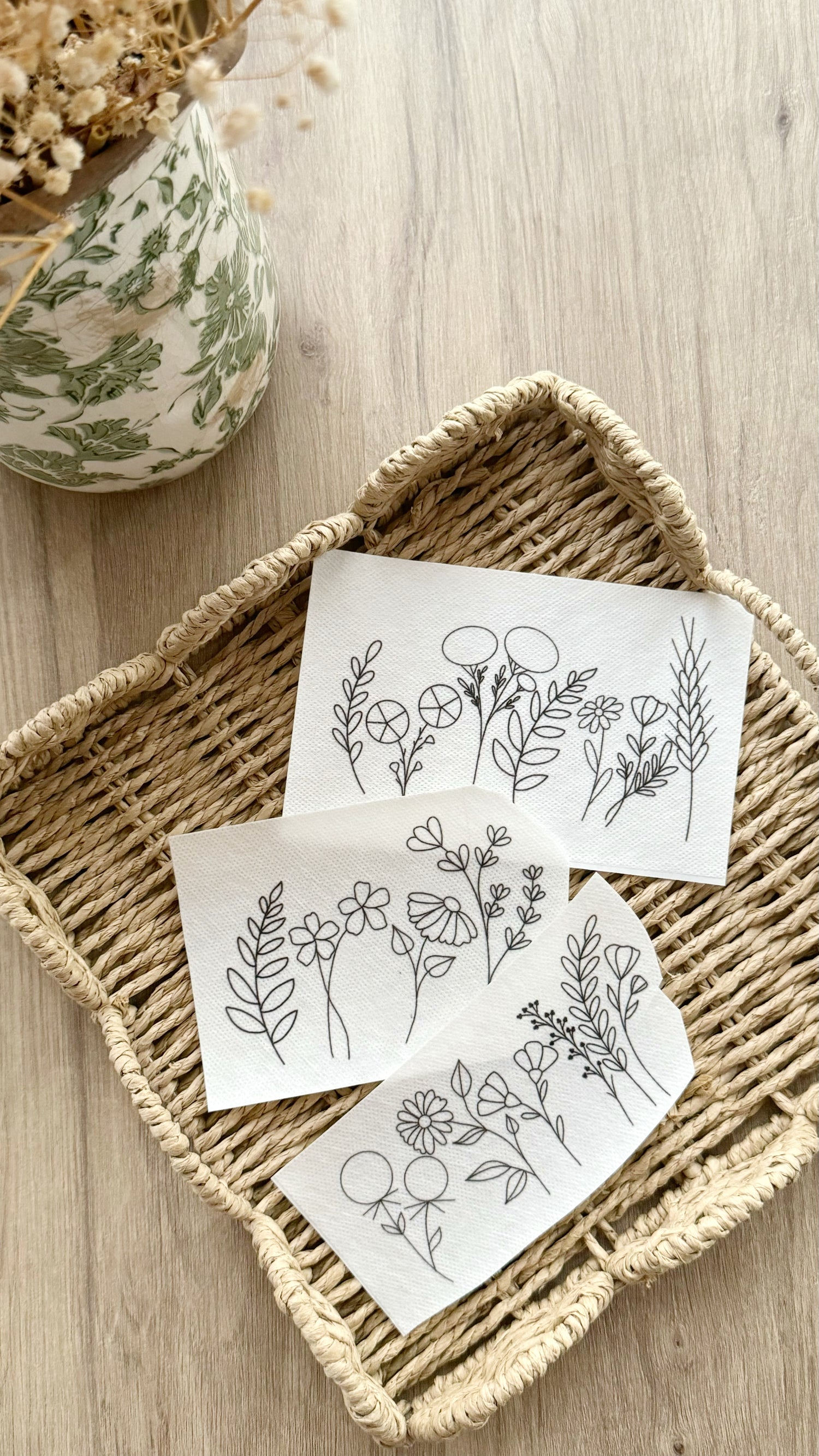 Adhesivos para bordar Franja de Flores