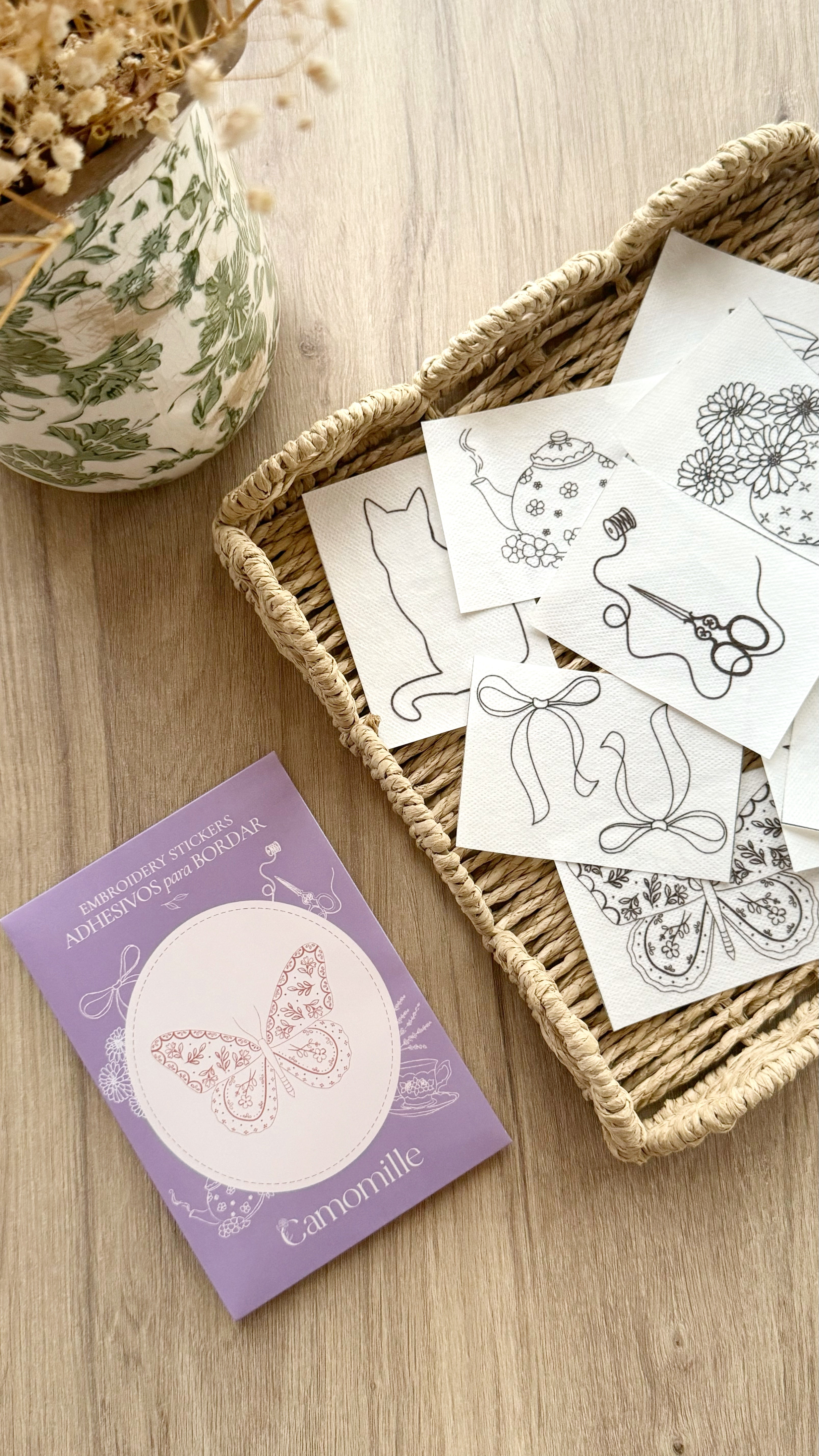 Stickers with Flowers design