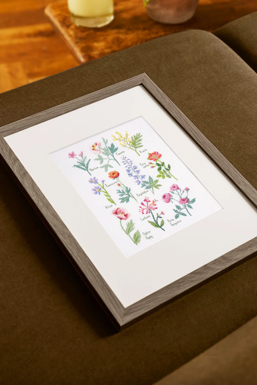 Kit Punto de Cruz Lámina Botánica