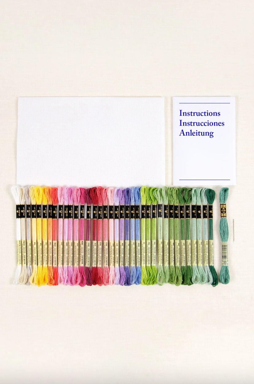 Kit Punto de Cruz Lámina Botánica