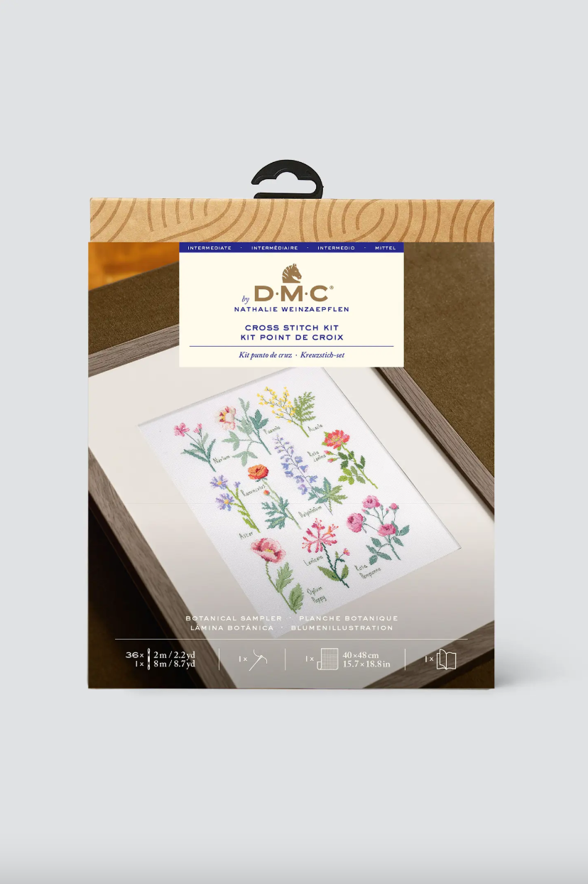 Kit Punto de Cruz Lámina Botánica