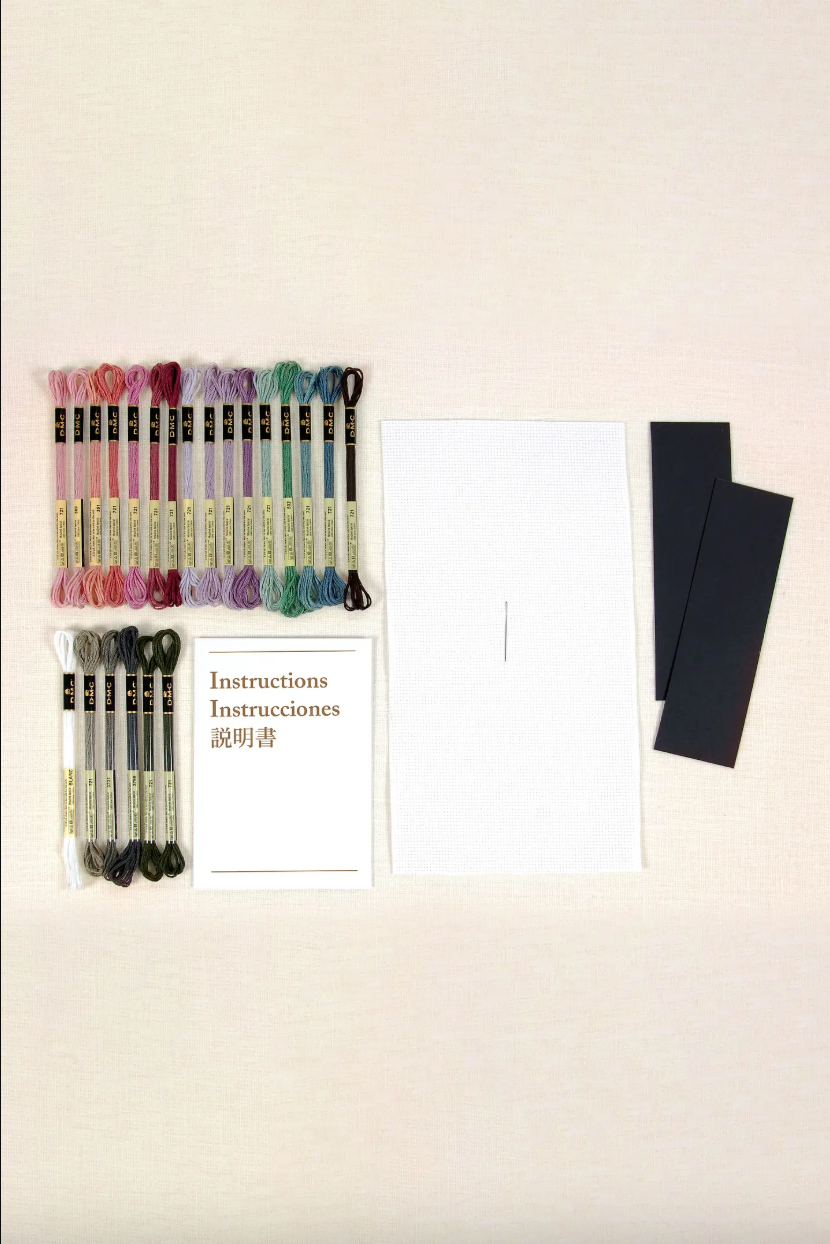 Kit Punto de Cruz Ramos de Peonías