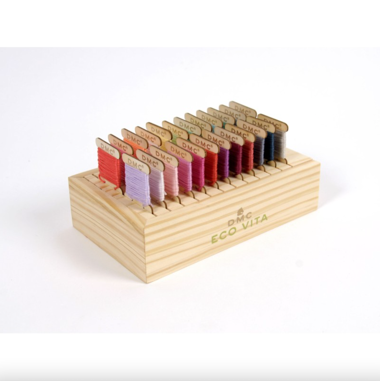 Caja con 24 tarjetas de madera