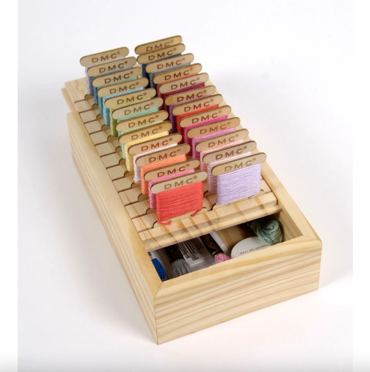 Caja con 24 tarjetas de madera