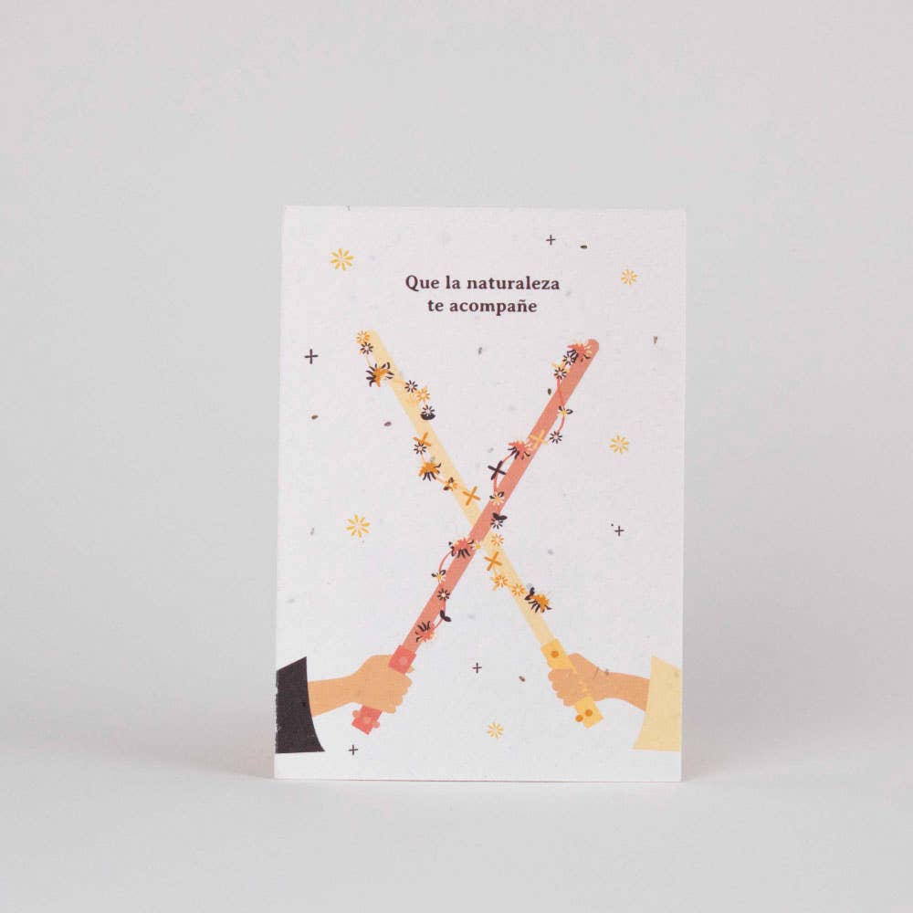 Postal Plantable "Que la naturaleza te acompañe"