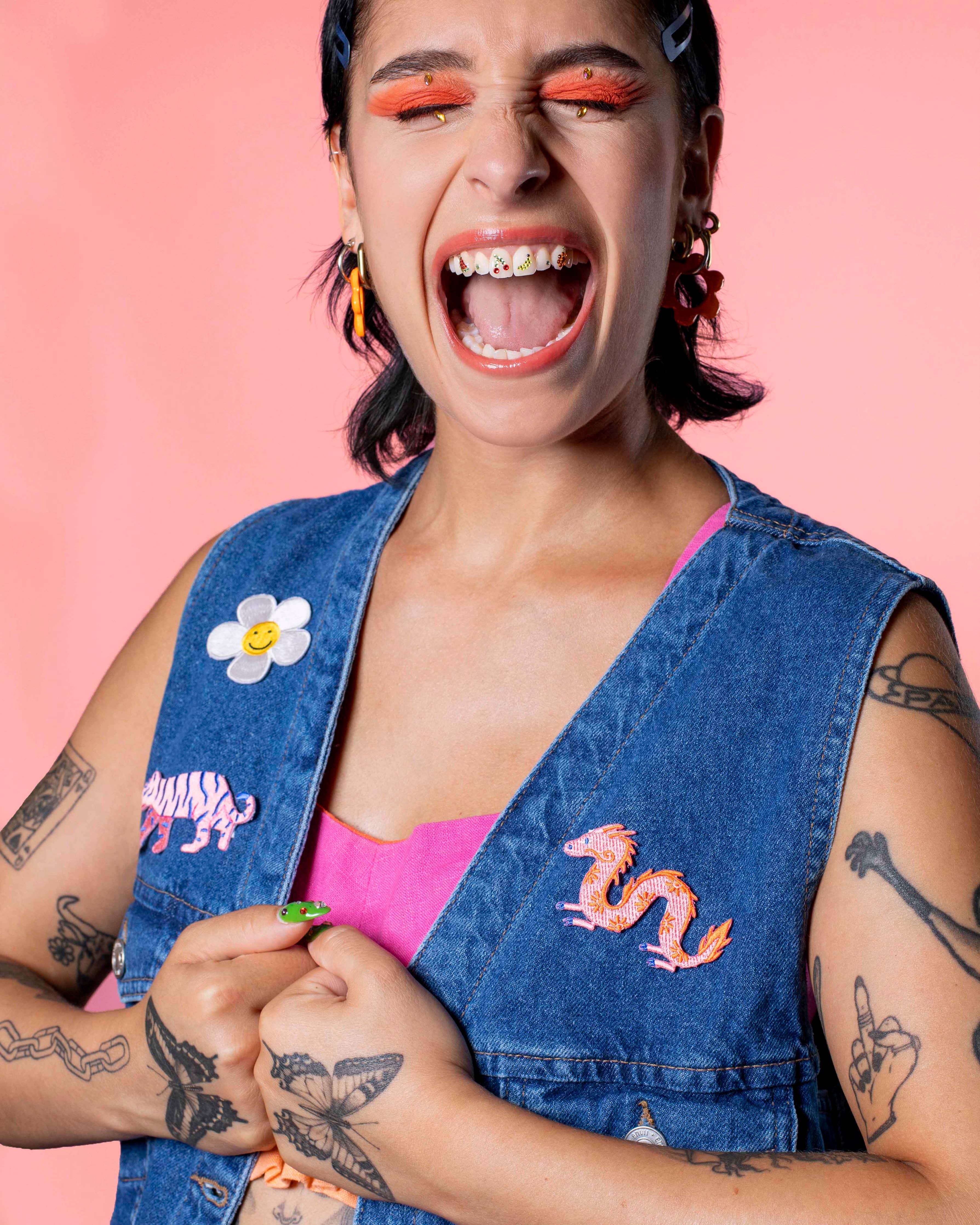 Parche Termoadhesivo de margaritas