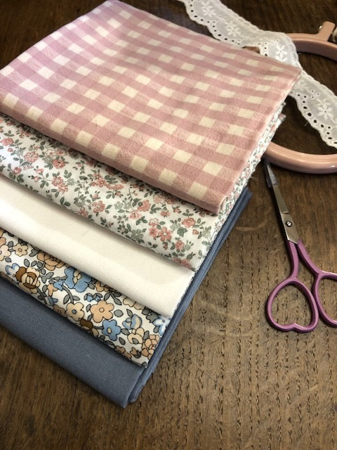 Pack de telas 5 Fat Quarters- Cottage