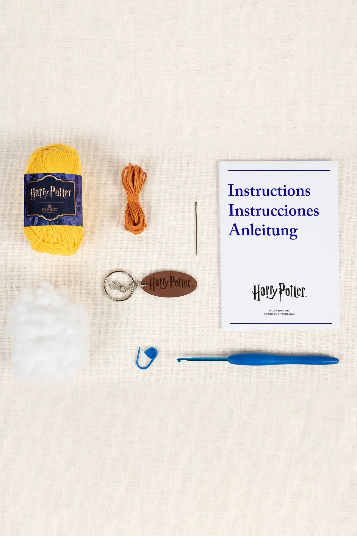 Kit Amigurumi · Llavero Snitch Dorada™