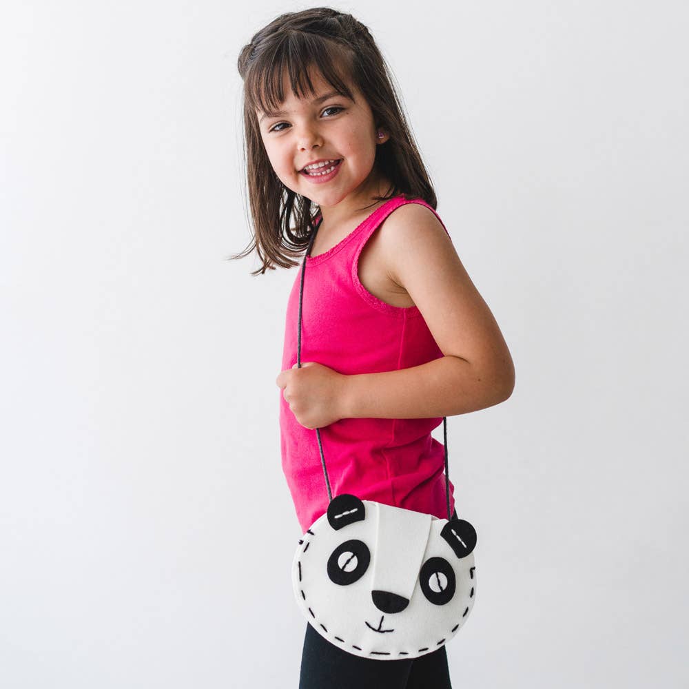 Kit de costura DIY bolso oso panda