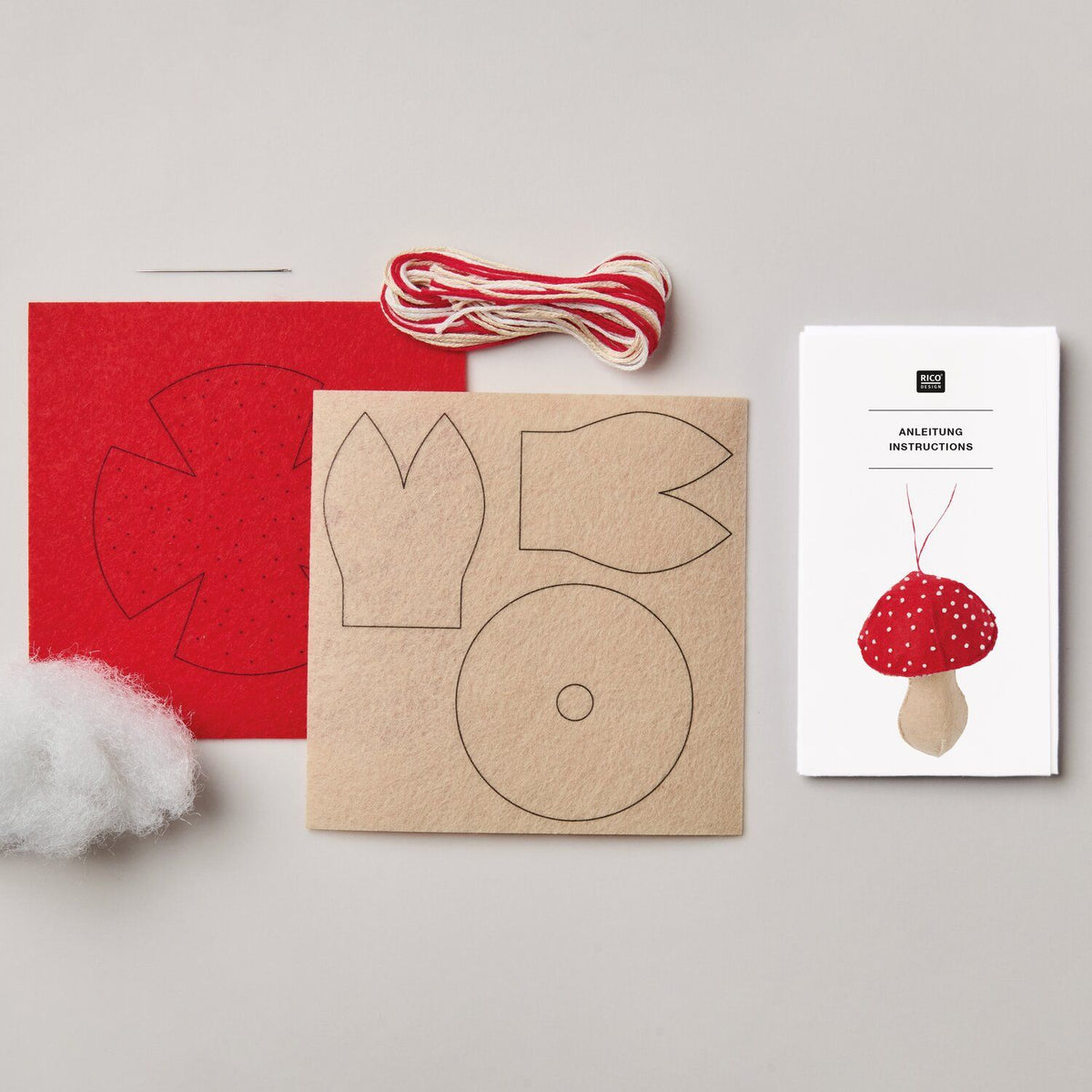 Kit de bordado · Adorno de fieltro Seta