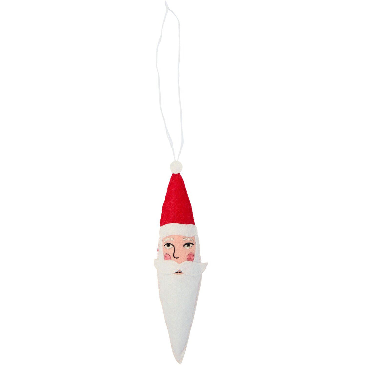 Kit de bordado · Adorno de fieltro Papá Noel