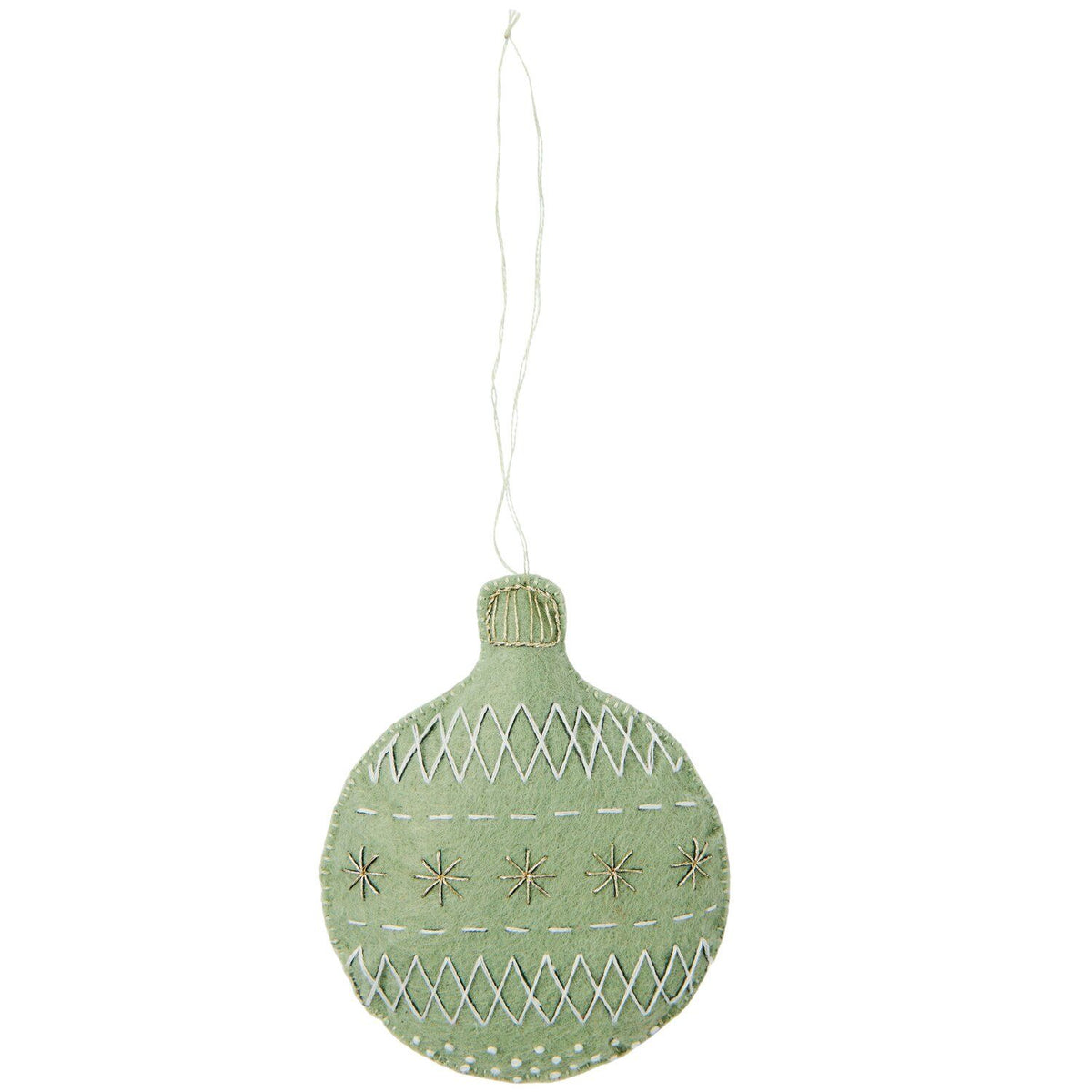 Kit de bordado · Adorno de fieltro Bola de Navidad