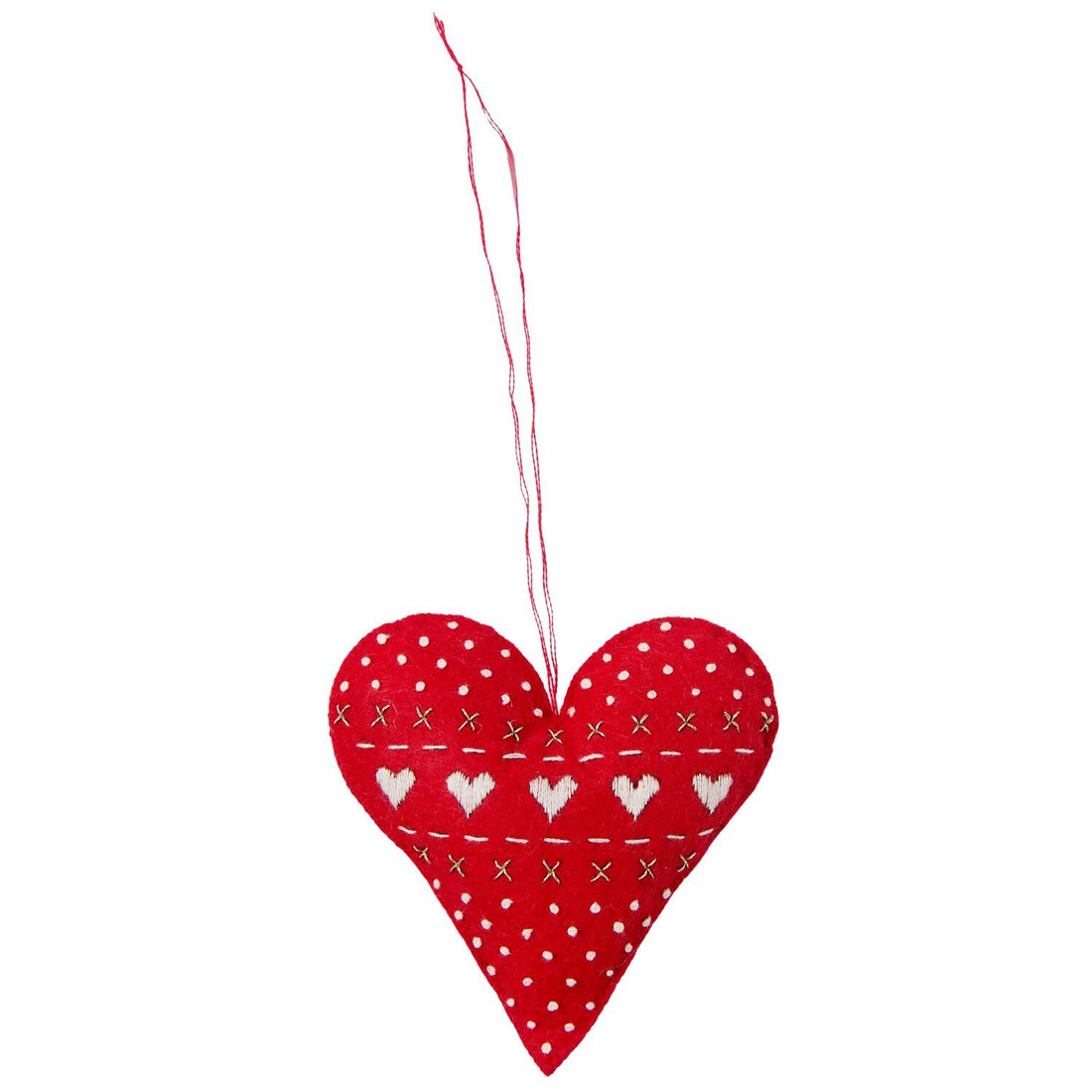 Kit de bordado · Adorno de fieltro Corazón