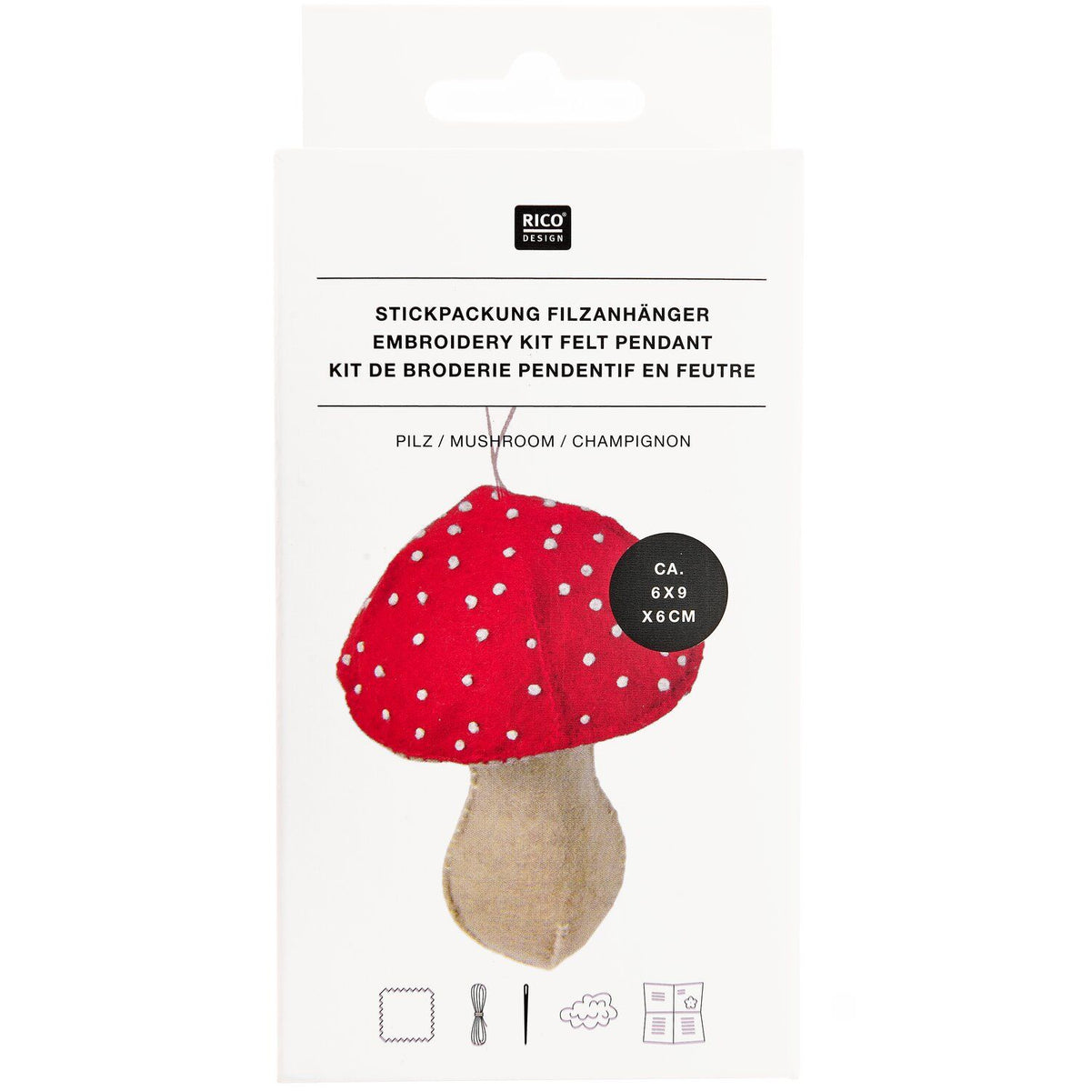 Kit de bordado · Adorno de fieltro Seta