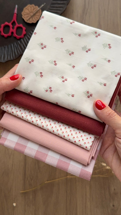 Pack de telas 5 Fat Quarters- Love