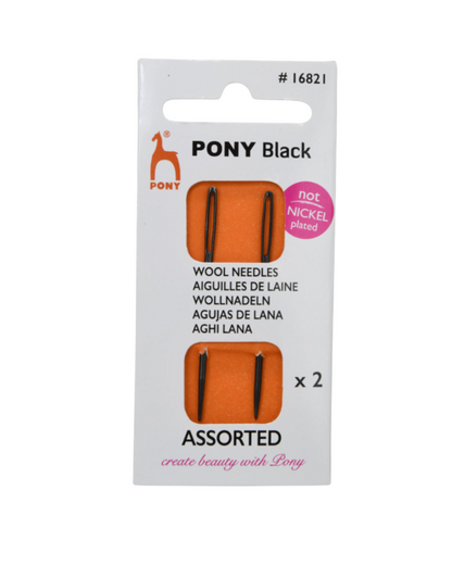 Agujas para lana Pony Black