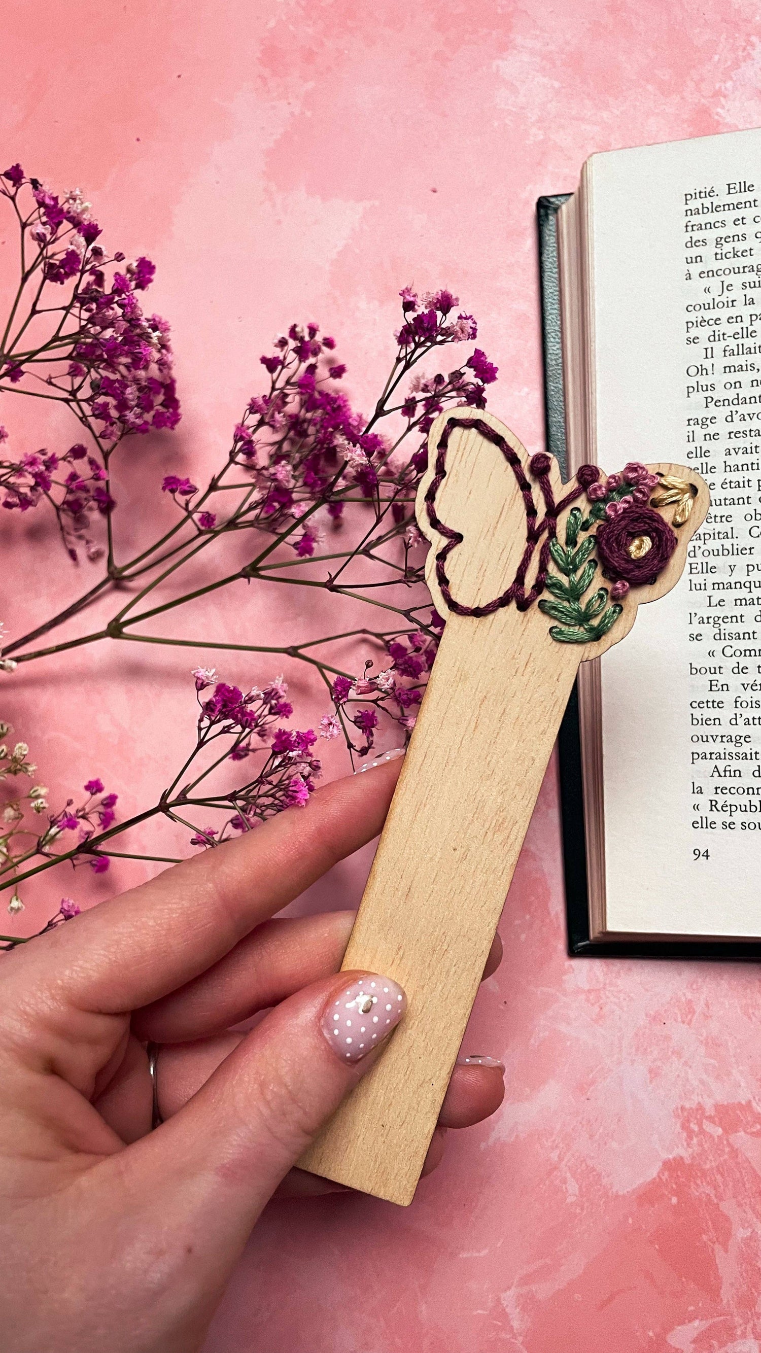 Kit bordado en madera — Mariposa