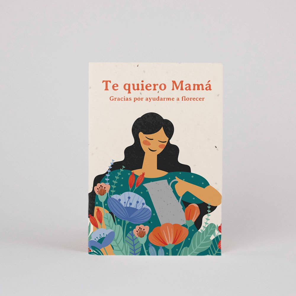 Postal Plantable Te quiero mama