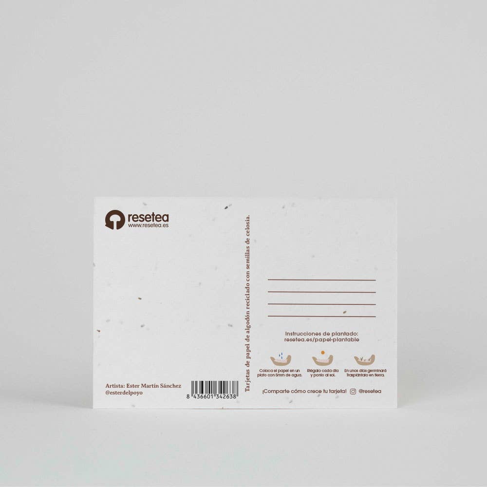 Postal Plantable "Que la naturaleza te acompañe"