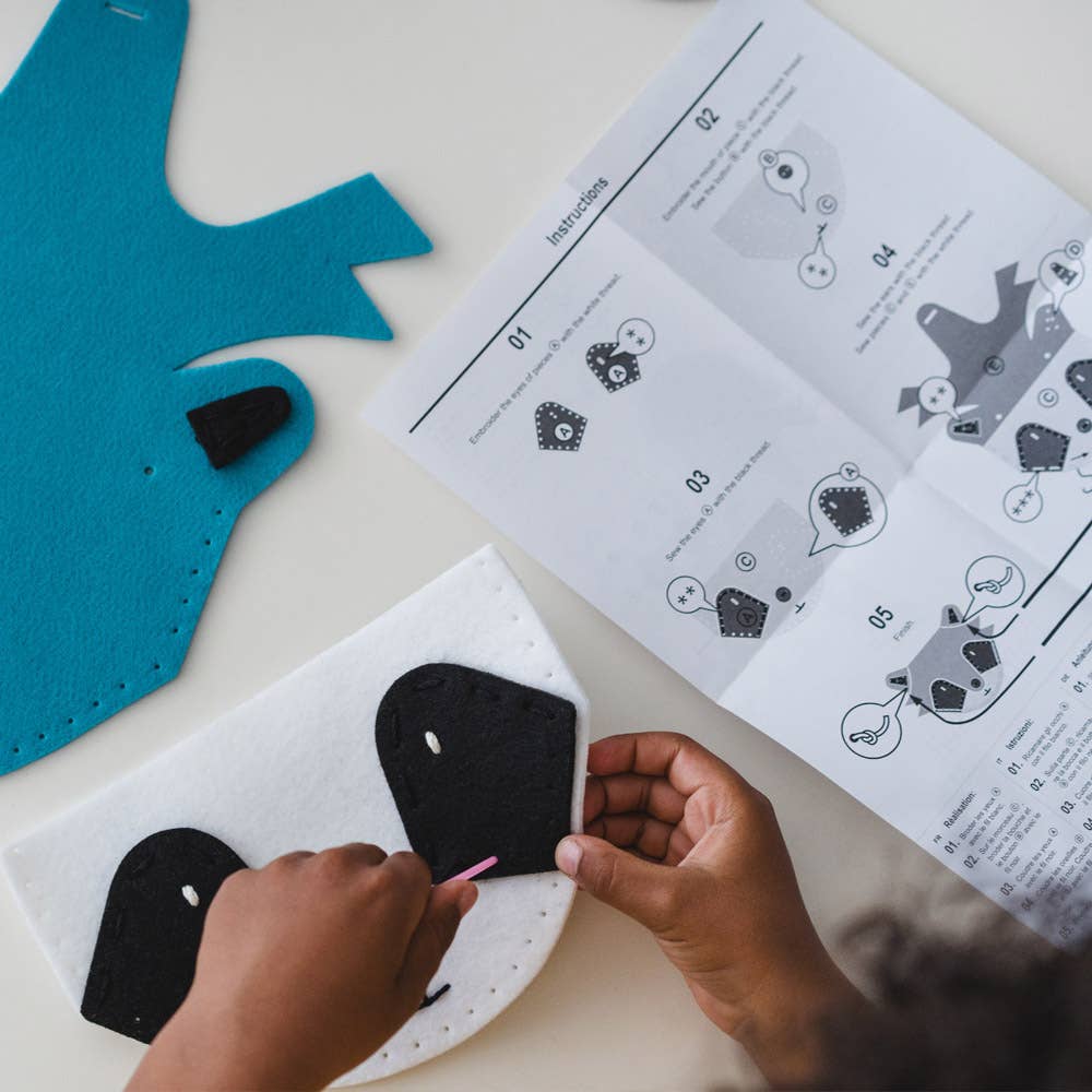 Kit de costura DIY bolso Mapache