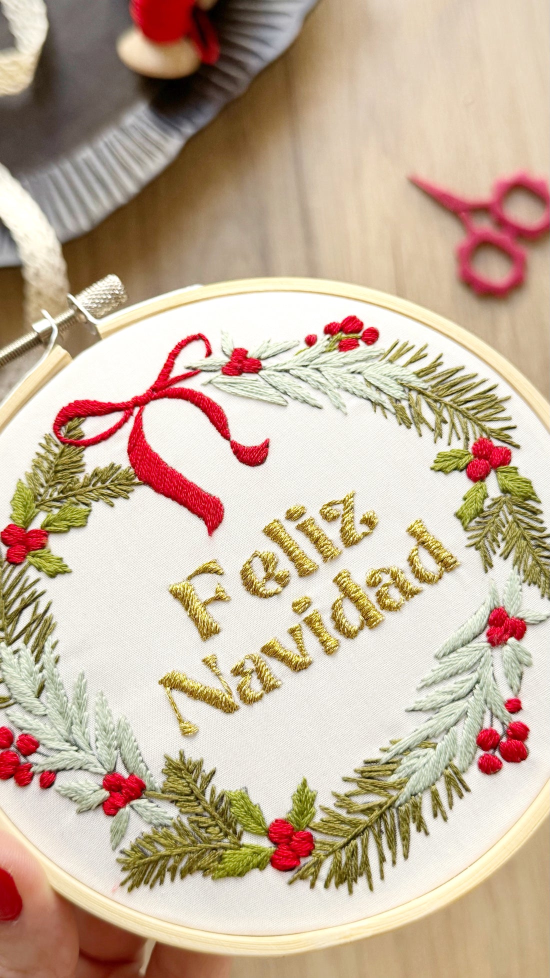 DIY Kit Corona Navideña Feliz Navidad