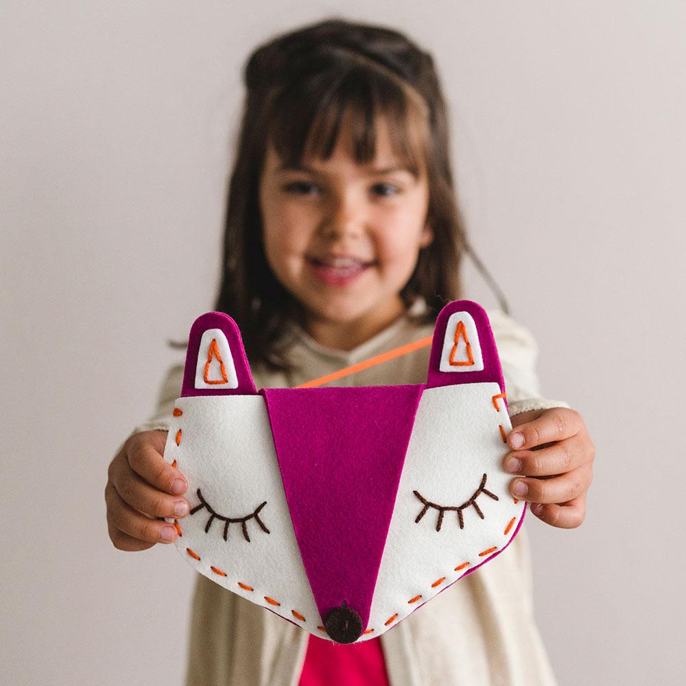 Kit de costura DIY bolso zorro