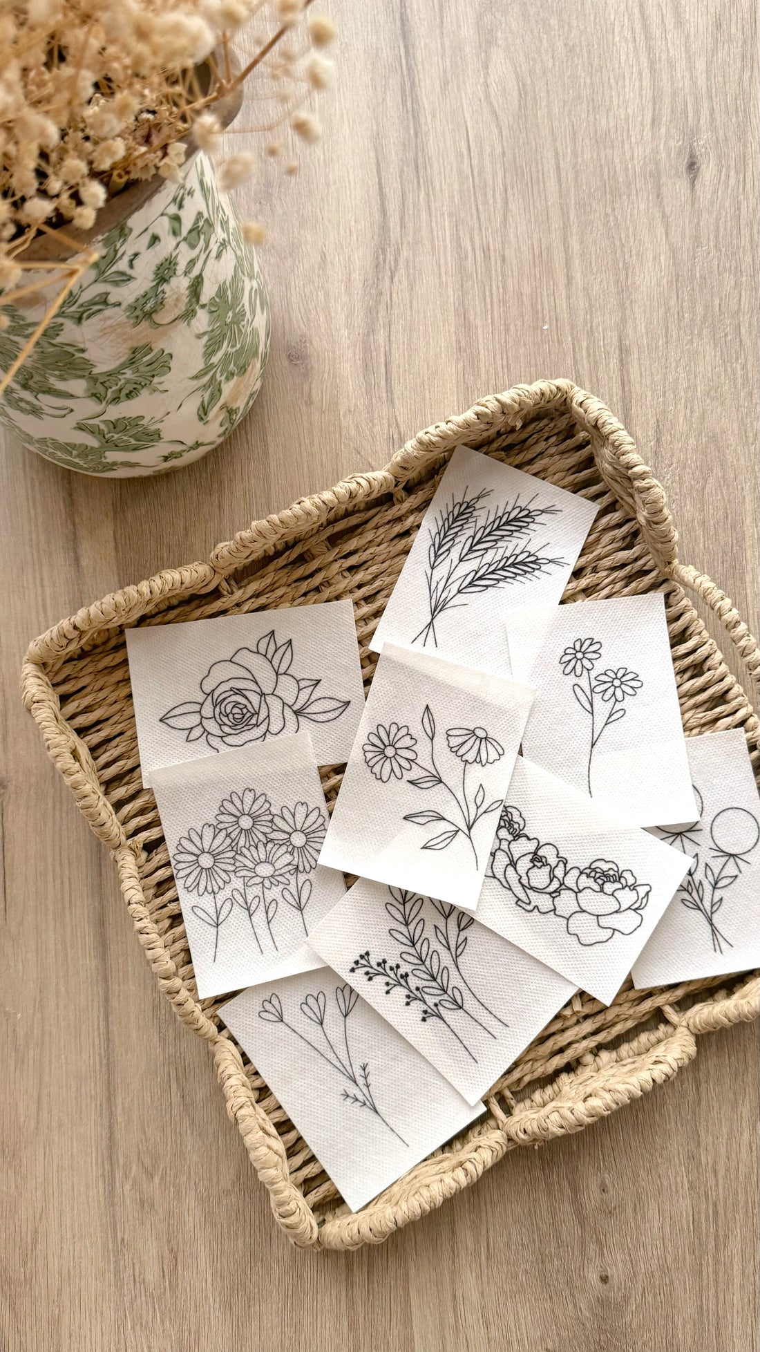 Stickers with Flowers design