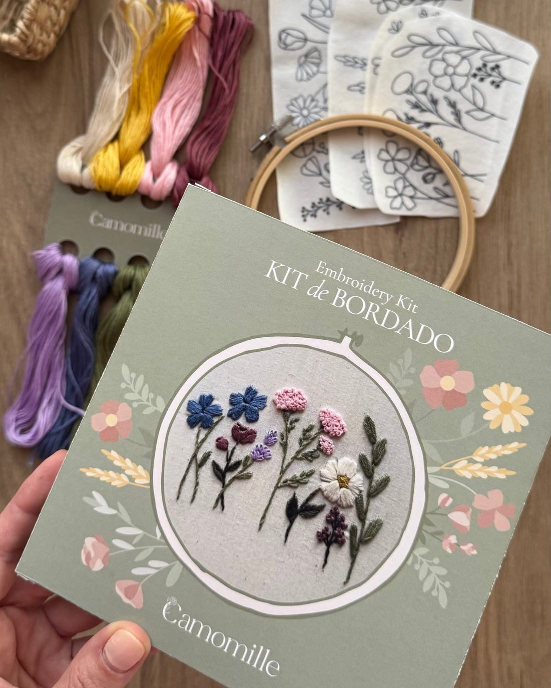 Curso de Introducción al bordado + KIT franja de flores