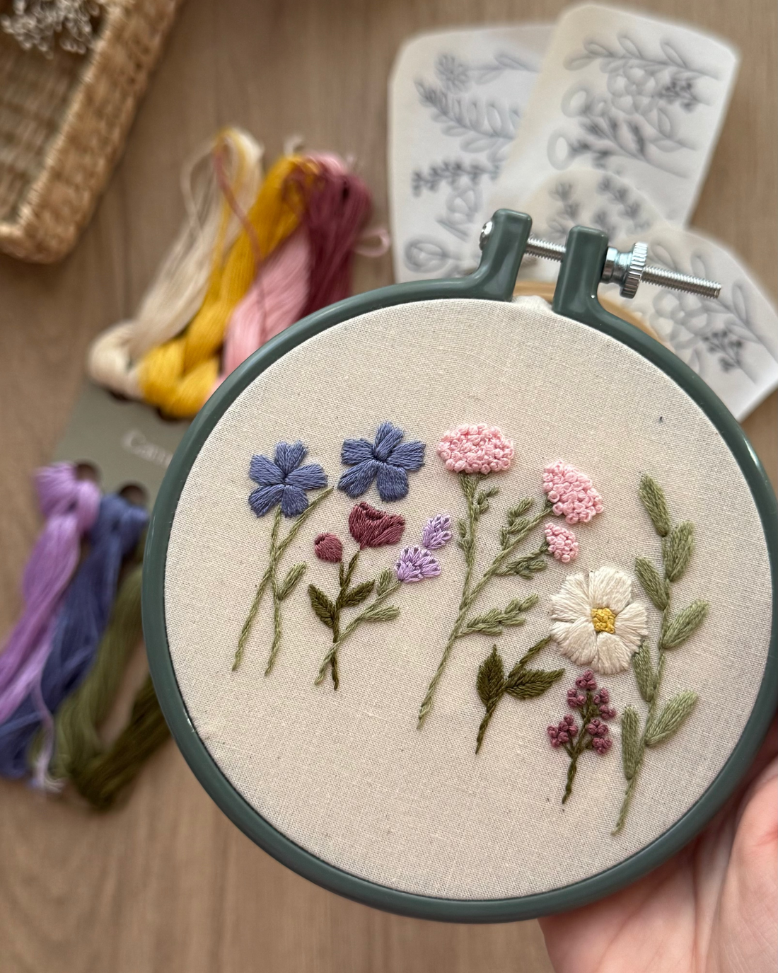 Taller de bordado jueves 26 de noviembre. Franja de flores