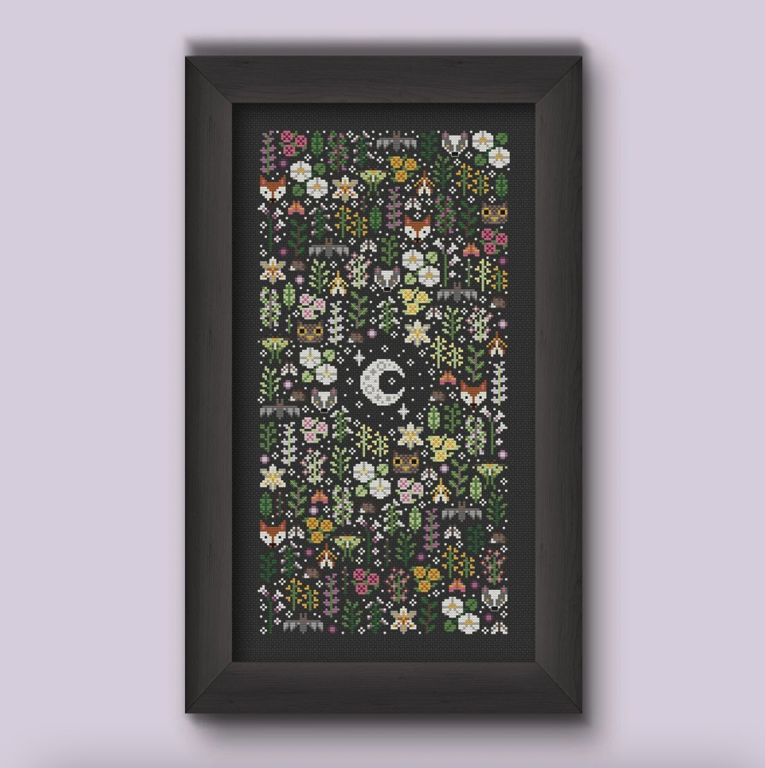 Kit de Punto de Cruz - Jardín de noche