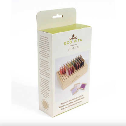 Caja con 24 tarjetas de madera