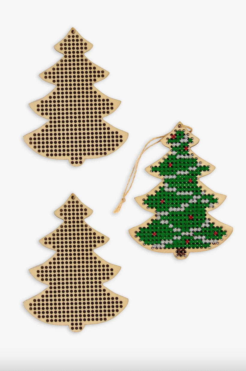 Adornos navideños de madera - Árbol de Navidad