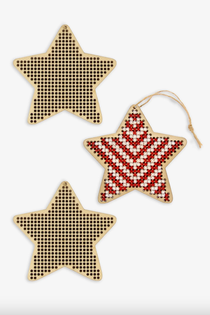 Adornos navideños de madera - Estrella