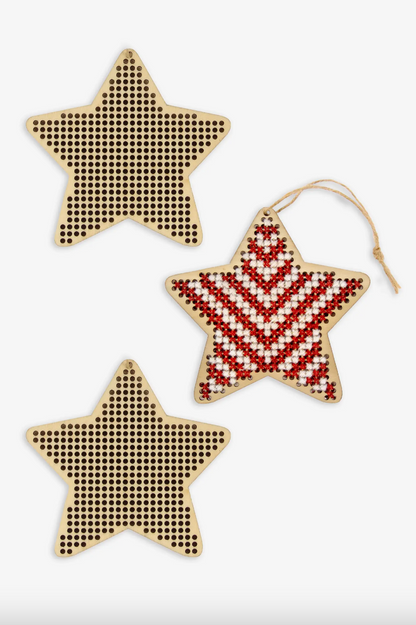 Adornos navideños de madera - Estrella