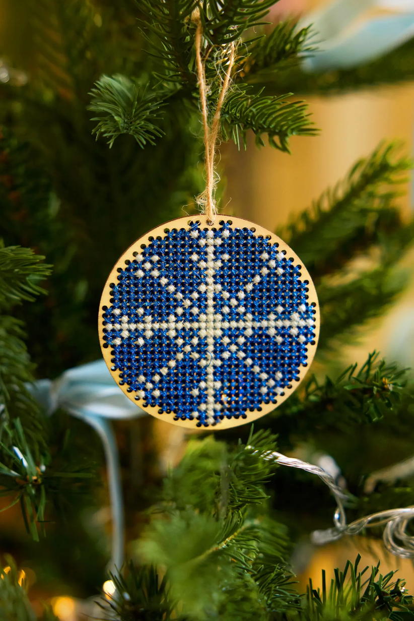 Adornos navideños de madera - Bola
