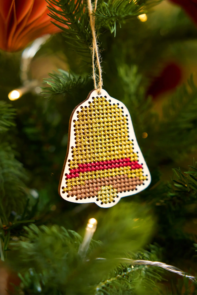 Adornos navideños de madera - Campana