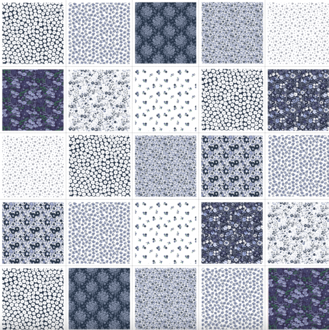 Panel de tela para patchwork – Blue