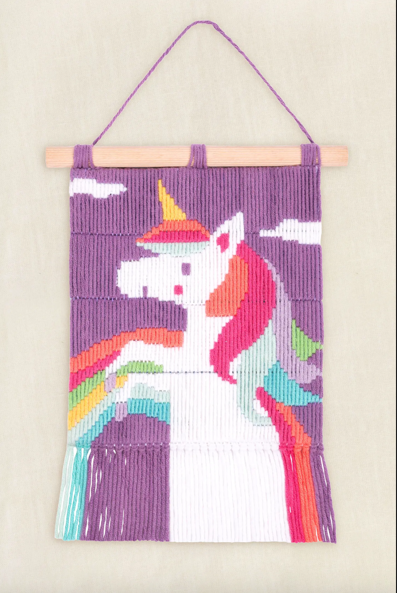 Kit de bordado con punto recto – Unicornio
