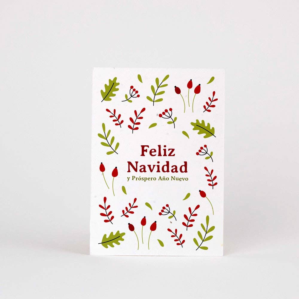 Postal Plantable Feliz Navidad