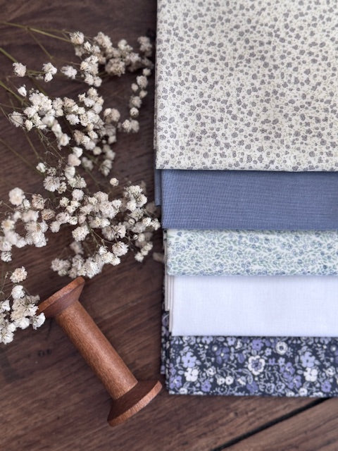 Pack de telas 5 Fat Quarters- Bloom blue
